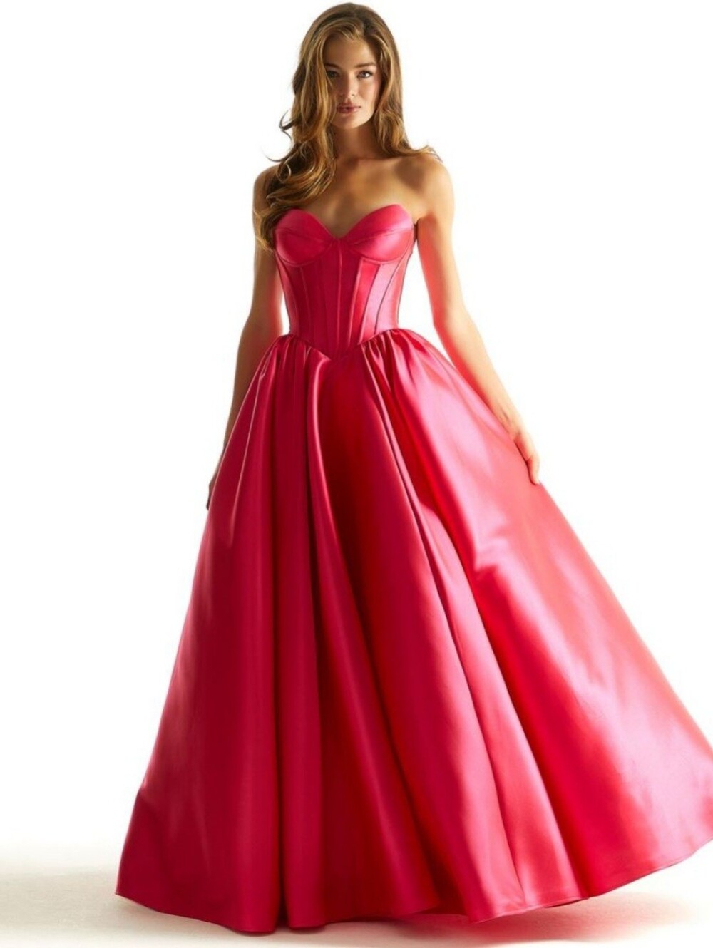 New Morilee Satin Basque Corset Ballgown Prom 49033